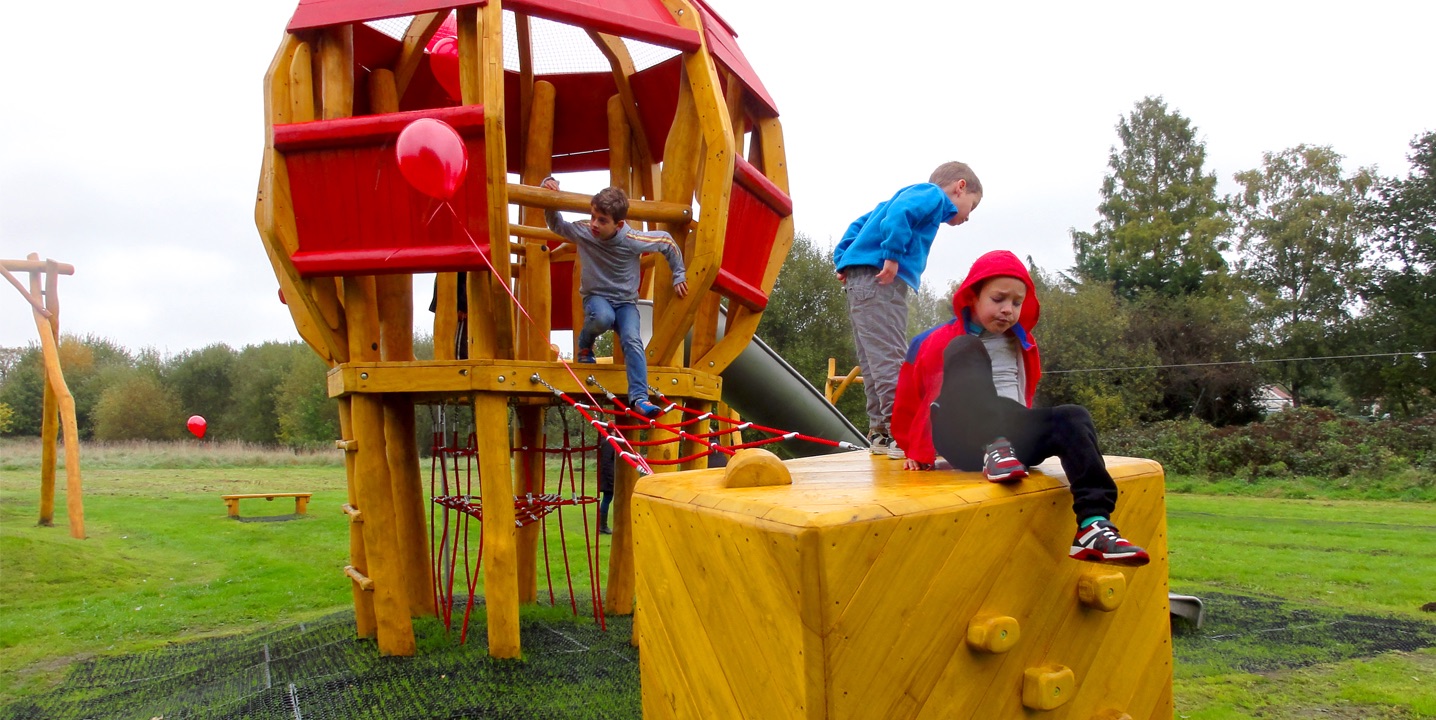 Opening Air-balloon Playground in New Haw for Runnymede B.C.