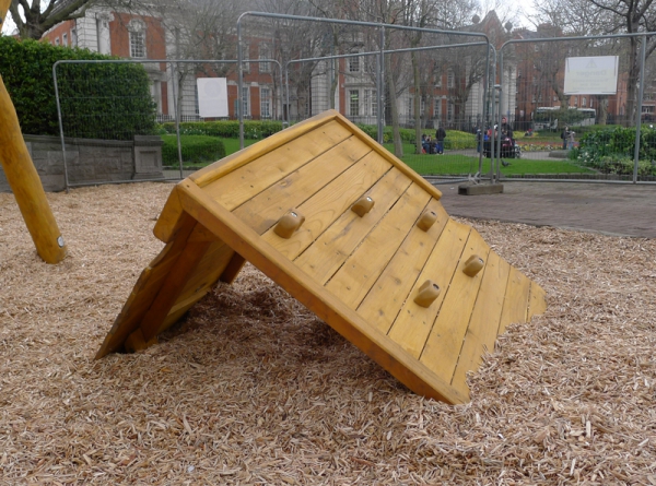 Climbing Cargo Box installed in Dublin St. Patrick's Park playground for small children